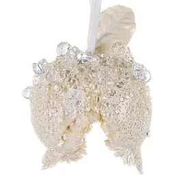 Ялинкова прикраса Lefard Гранат 9 см молочна (66-127)