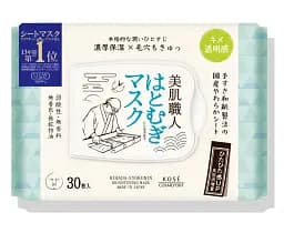 Японська маска KOSE Clear Turn Beautiful Skin з екстрактом хатомуги для чистої шкіри та рівного тону, 30 шт