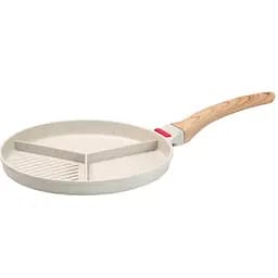 Сковорода порционная 3 секции 25 см. Белый