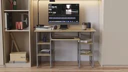 Комп'ютерний стіл Ferrum-decor Тім 75x120x60 сірий ДСП Дуб Сонома 16мм (FRD-102459) - мініатюра 4
