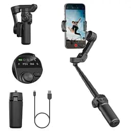 Триосьовий стабілізатор AOCHUAN Professional Gimbal Stabilizer for Smartphone Smart X2 Чорний - мініатюра 6