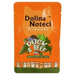 Вологий корм для котів Dolina Noteci Superfood cat з качкою та яловичиною 85 г