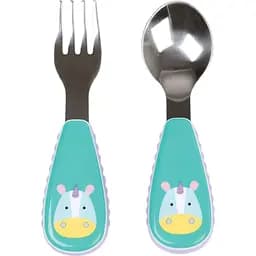 Столові прилади Skip Hop Zoo Єдиноріг 2 предмети бірюзові (252365)