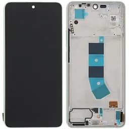 Дисплей Xiaomi Redmi Note 13 4G чорний, TFT, без функції відбитка пальця, з рамкою зеленого кольору, Mint Green