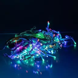 Вулична гірлянда Бахрома GarlandoPro 12 м 200 LED білий дріт Мультиколор 12MWML