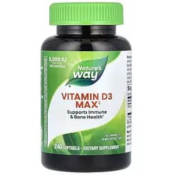 Витамин D3 Nature's Way максимальная сила 125 мкг 240 капсул