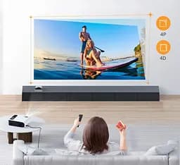 Домашній портативний проєктор YABER Pro V8 4K з Wi-Fi 6 та Bluetooth 5.0 - мініатюра 9
