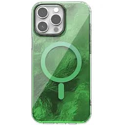 Чехол Epik TPU Shiny Mountain MagFit для Apple iPhone 13 Pro Max 6.7 Green