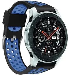 Спортивний ремінець Primo з перфорацією для годинника Samsung Galaxy Watch 46 мм SM-R800 Black Blue
