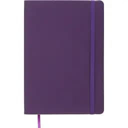 Блокнот діловий Buromax Logo2U Touch Me А5 96 арк. в лінійку обкладинка штучна шкіра фіолетовий (BM.295202-07)