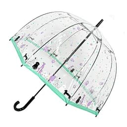 Жіноча парасолька-палиця механічна Fulton 84 см зелена