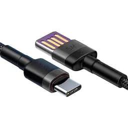 Кабель двусторонний усиленный Baseus USB -Type-C 40W (CATKLF-PG1) 1 метр