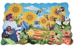 Пазл-розмальовка Same Toy Жуки на задньому дворі, 50 елементів (2032Ut) - мініатюра 2