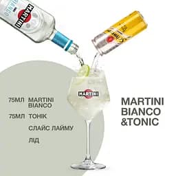 Уцінка. Вермут Martini Bianco 15% 1 л (28900) - мініатюра 6