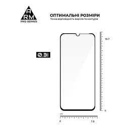 Захисне скло на Xiaomi Poco C85 4G з олеофобним покриттям, Pro, повне проклеювання, антистатичний і пиловідштовхуючий шар, 9H, самоклеючеся, 2.5D, на весь екран, антистатичний клей, ArmorStandart (ARM85414) - мініатюра 3