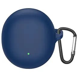 Чехол-накладка DK для Oppo Enco R2 | Silicone Candy Friendly с карабином (016054) (dark blue)