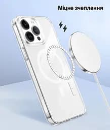 Чохол Vokamo для iPhone 15 Pro Max подвійний захисний з магнітним кільцем прозорий (NVK010806) - мініатюра 3