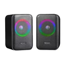 Компьютерные колонки Kisonli X20 Bluetooth, 20W, USB, RGB light, Black - мініатюра 1
