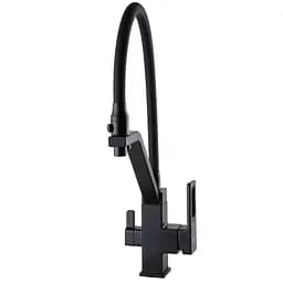 Змішувач для кухні під осмос Globus Lux PIANO GLPN-0900-10-BB чорний однорукий з поворотним виливом для фільтрації води - мініатюра 4