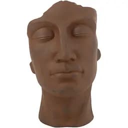 Кашпо J-Line у формі обличчя людини коричневого кольору 38 см (53169)