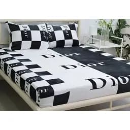 Простыня на резинке с наволочками TAG Tekstil 180х200х20 см 000267547