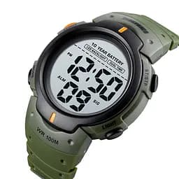 Наручний годинник чоловічий Skmei 1560 Army Green, 1560AG (12302) - мініатюра 3