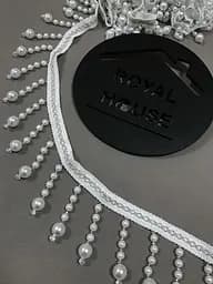 Бахрома белая жемчужная Elit