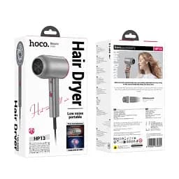 Фен Hoco HP13 Plus Hot and Сold Air Hair Dryer Rose Red - мініатюра 6