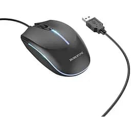 Миша Borofone BG10 Soaring game luminous wi червоний mouse чорний