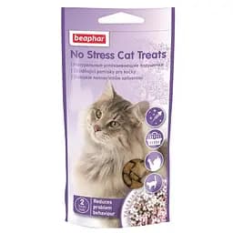 М'ясні подушечки Beaphar No Stress Cat Treats для зняття стресу у котів, 35 г
