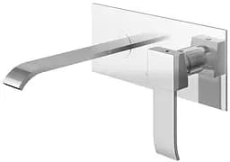 Смеситель для умывальника Kohlman Axis chrome + BOX скрытого монтажа QW188N Хром