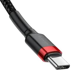 Кабель Type-C Type-C 100W Baseus Cafule PD2.0 найшвидший 5 ампер CATKLF-ALG1 - мініатюра 3