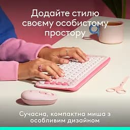 Миша Logitech POP Mouse with Emoji Rose (910-007413) - мініатюра 2