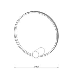 Бра Kloodi KD-RG BRA 600 36W 3К BK - мініатюра 3