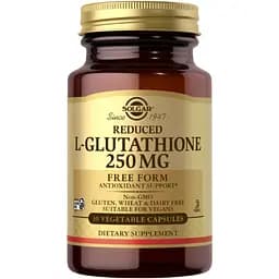 Аминокислота Solgar Reduced L-Glutathione 250 мг 30 капсул