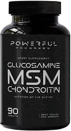 Препарат для суглобів і зв'язок Powerful Progress Glucosamine Chondroitin MSM, 90 таблеток