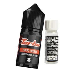 Набір компонентів для самозамісу сольової заправки TURBO 30 мл Turbo Energy Енергетик Ківі Яблуко, 0-50 мг (17244)