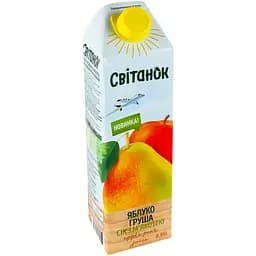 Сок Світанок яблочно-грушевый с мякотью 0.95 л