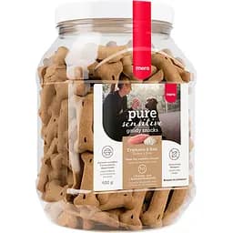 Ласощі для чутливих собак печиво з індичкою і рисом MERA pure sensitive snacks turkey & rice 600 г