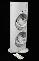 Акумуляторний настільний вентилятор Spray Fan 2in1 подвійний  Вітродуйка з підсвічуванням та зволоженням Білий - мініатюра 7