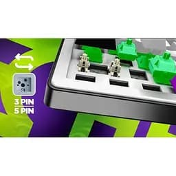 Клавіатура Hator Hellyberry (HK60) Mechanical Linear RGB USB UA White/Violet (HK60) - мініатюра 9