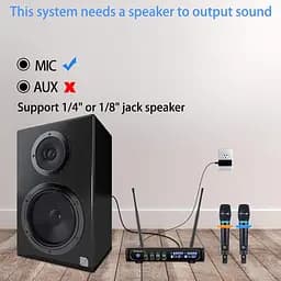 Бездротова мікрофонна система S9 UHF караоке мікрофон бездротовий з Bluetooth - мініатюра 5