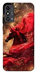Чохол Demsky Red sparkles Horse для ZTE Blade A53