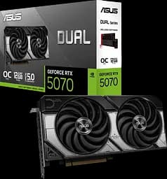 Відеокарта GeForce RTX 5070 12GB Asus Dual OC (DUAL-RTX5070-O12G)