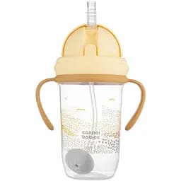 Кружка непроливайка Canpol babies Mountains с трубочкой и утяжелителем 270 мл бежевая (56/620_bei)