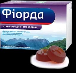 Фьорда пастилки д/рассос. со вкусом. черный. смор. №30 