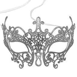 Елочная игрушка MIS LT Маска 18х10 см серебряный