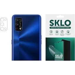 Защитная гидрогелевая пленка SKLO на камеру 4 шт. для Realme 6i Прозрачная