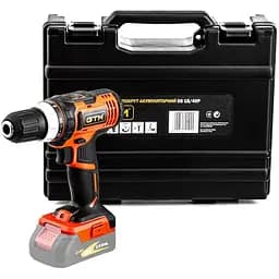 Шуруповерт GTM DS18/40P, 18В, 40Нм, 2шв, (без АКБ та ЗП) (DS18/40P_BARE TOOL)