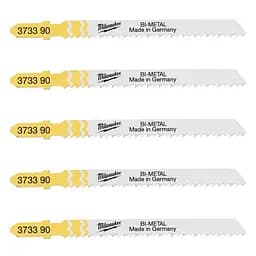 Полотна для лобзиків T101BF Bi-Metal MILWAUKEE, 75х2,5мм, (5шт), (деревина, чистий різ) - мініатюра 2
